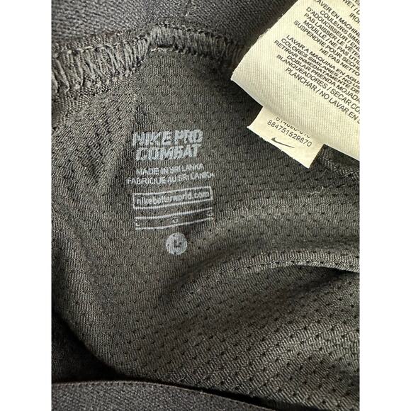 Nike Pro Combat  Black Compression Tights Pants Men's Large - Picture 5 of 5
